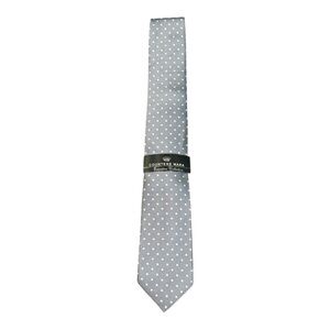 NWT Countless Mara executive collection, gray, and white silk tie